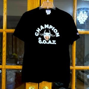 Champion tshirt, champion goat